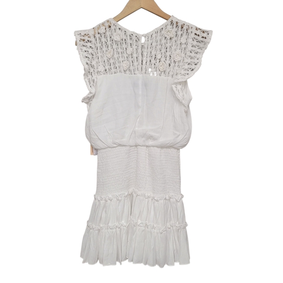 NWT Aqua Crochet Trim Fit & Flare Mini Dress - Picture 6 of 10